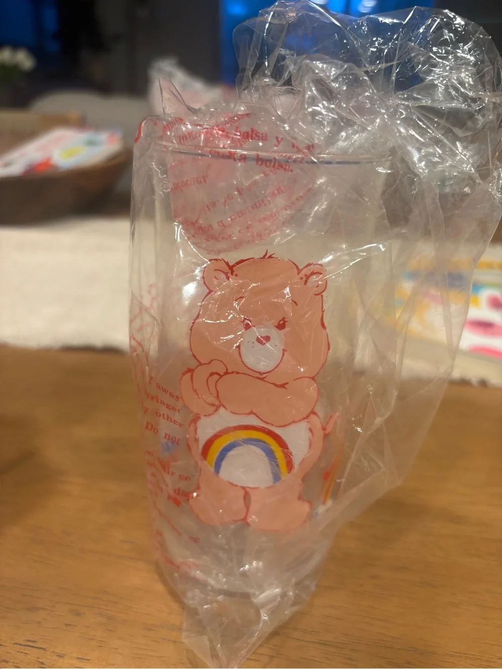 SOLD🎉🎉Vintage 1983 Care Bears Cheer Bear Pizza Hut Collector Glass